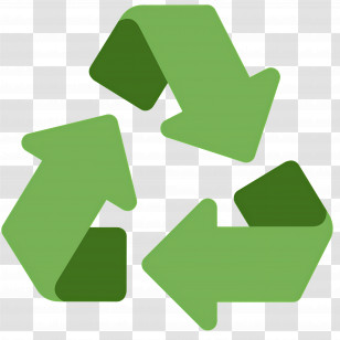 Recycling Symbol Emoji - Green Recycling Symbol Transparent PNG