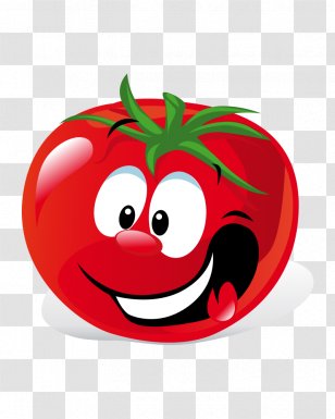Mr Potato And Tomato Vegetable Fruit Clip Art - Smiley - Vector Cartoon Transparent PNG