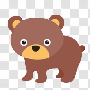 Bear Game Animal Cuteness - Heart - Creative Hand-painted Brown Transparent PNG
