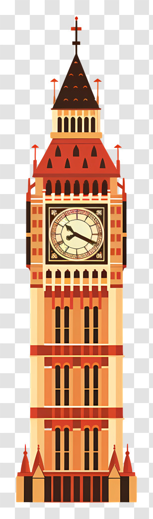 Big Ben - Big Ben Tower Illustration Transparent PNG