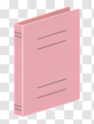 Icon - Pink Binder Folder For Document Organization Transparent PNG