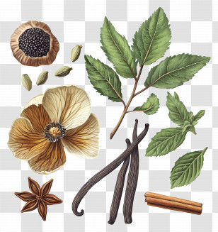 Herbs And Spices - Herbs And Spices Illustration Transparent PNG