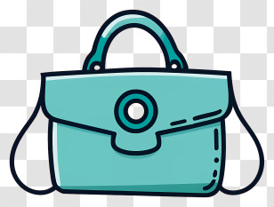 Blue Handbag - Stylish Blue Handbag Transparent PNG
