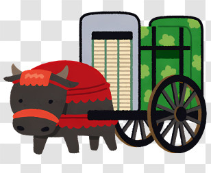 Icon - Traditional Ox Cart Illustration Transparent PNG