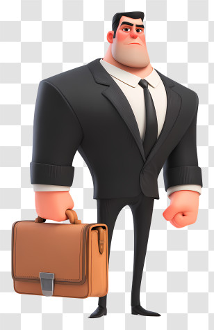 Bodyguard With Briefcase - Businessman With Briefcase Transparent PNG