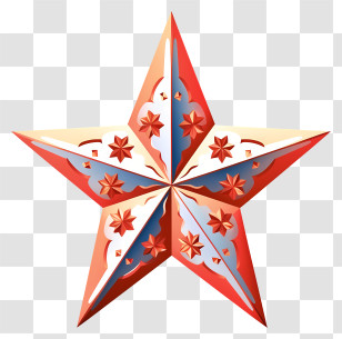 3d Model - Decorative Star For Christmas Transparent PNG