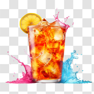 Ice Tea
 - Refreshing Iced Drink With Lemon Transparent PNG