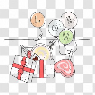 Candy Crush Saga Lollipop Cane - Heart - Hand-painted Transparent PNG