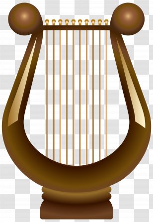 Celtic Harp Clip Art - Watercolor - Transparent Transparent PNG