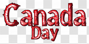 Canada Day - Canada Day Celebration Text Transparent PNG