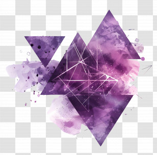 Purple Background - Abstract Purple Geometric Shapes Transparent PNG