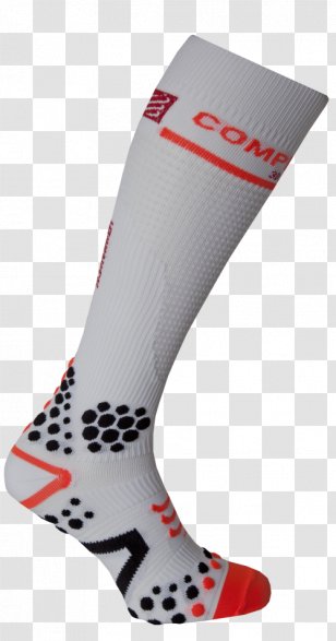 Compressport Full Socks V2.1 V2 1M 3M T-shirt - White Transparent PNG
