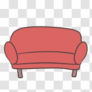Couch Illustrator Table Chair Cushion - Red Transparent PNG