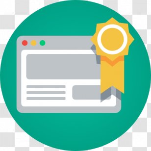 Public Key Certificate Icon Design - Area - Training Transparent PNG