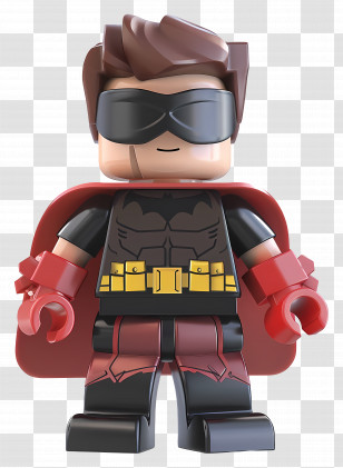Black Suit - Lego Superhero Action Figure Transparent PNG