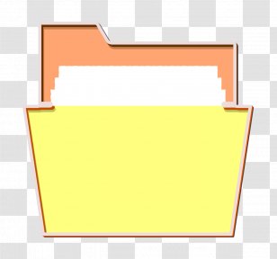 Essential Icon Folder - Text - Postit Note Material Property Transparent PNG