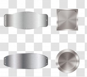 Metal Computer File - Hardware - Vector Four Hand-painted Silver Tag Transparent PNG