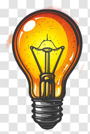 Light Bulb - Yellow Light Bulb: Symbol Of Bright Ideas Transparent PNG