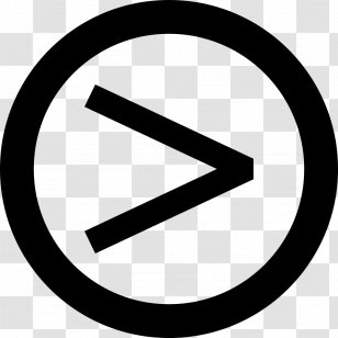 Creative Commons License United States Copyright - Greater Than Sign Transparent PNG