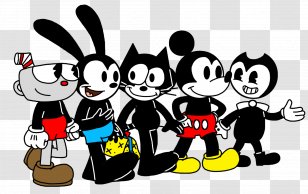 Cuphead Bendy And The Ink Machine Mickey Mania Epic 2: Power Of Two - Oswald Lucky Rabbit Transparent PNG