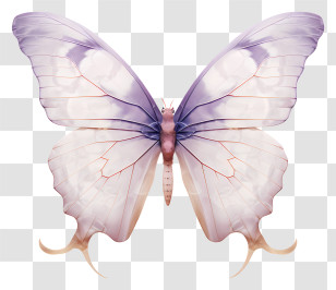 Butterfly - Beautiful Purple Butterfly Illustration Transparent PNG