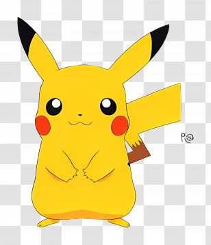 Pikachu - Cute Pikachu Illustration In Pokemon Style Transparent PNG