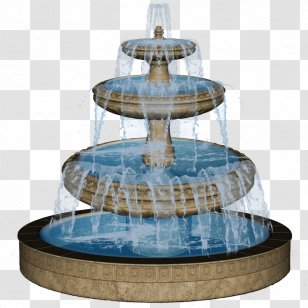 Clip Art Drinking Fountains Garden - Landscape Architect - Fountain Transparent PNG