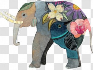 Throw Pillows Artist Watercolor Painting Interior Design Services - Elephant Transparent PNG