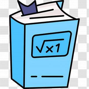 Math Book - Blue Mathematics Book Transparent PNG