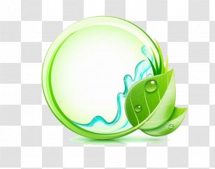 Drop Water Icon - Product - Green Circle Transparent PNG
