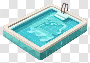 Pool Opening Day - Rectangular Swimming Pool Transparent PNG