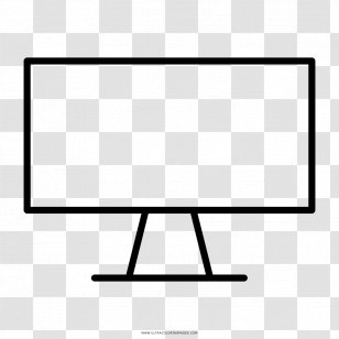 LCD Television Computer Monitors Drawing Coloring Book - Monitor Transparent PNG