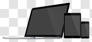 Electronic Devices - Laptop, Tablet, And Smartphone Set On Transparent Background Transparent PNG