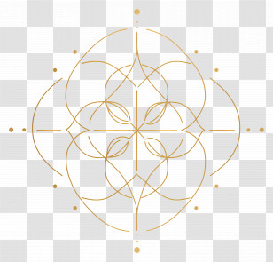 Gold Line - Golden Abstract Pattern Decoration Transparent PNG