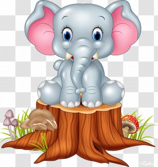 Cartoon Elephant Clip Art - Mythical Creature - ANIMAl Transparent PNG