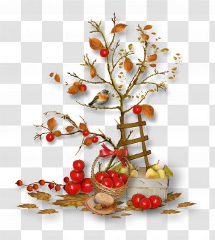 Clip Art - Flower - Apple Bird Ladder Transparent PNG