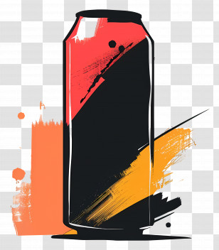 Energy Drink - Colorful Beverage Can Transparent PNG