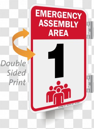 Meeting Point Sign Emergency Hazard Safety - Fire Number Transparent PNG