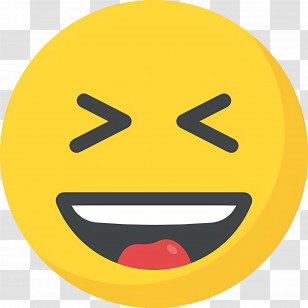 Laugh Emoji - Laughing Emoji In Yellow Smiley Face Transparent PNG