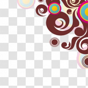 Download Circle - Designer - Swirling Brown Circles Background Transparent PNG