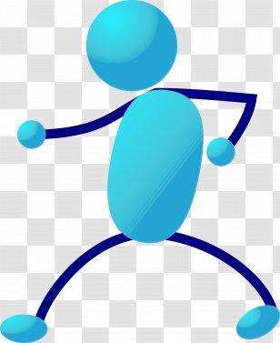 Blue Turquoise Clip Art Line Circle - Wet Ink Transparent PNG