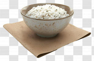 Rice Bowl - Bowl Of Cooked White Rice Transparent PNG