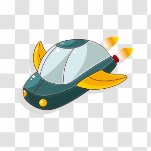 Spacecraft Cartoon Illustration - Royaltyfree - Creative Space Transparent PNG