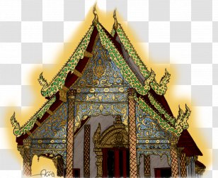 Wat Chinese Architecture Temple Of The Emerald Buddha - Place Worship - Songkran Thai Transparent PNG