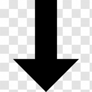 Down Arrow - Black - Symbol Transparent PNG