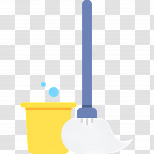 Cleaning Mop - Mop And Bucket Cleaning Tools Transparent PNG