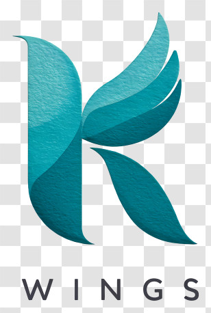 Wings Logo - K Wings Teal Logo Transparent PNG