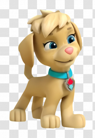 Paw Patrol - Cute Cartoon Dog With Collar Transparent PNG