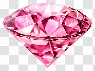 Pink Diamond - Pink Diamond Illustration Transparent PNG