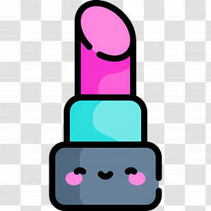 Lipstick - Cute Pink Lipstick Transparent PNG